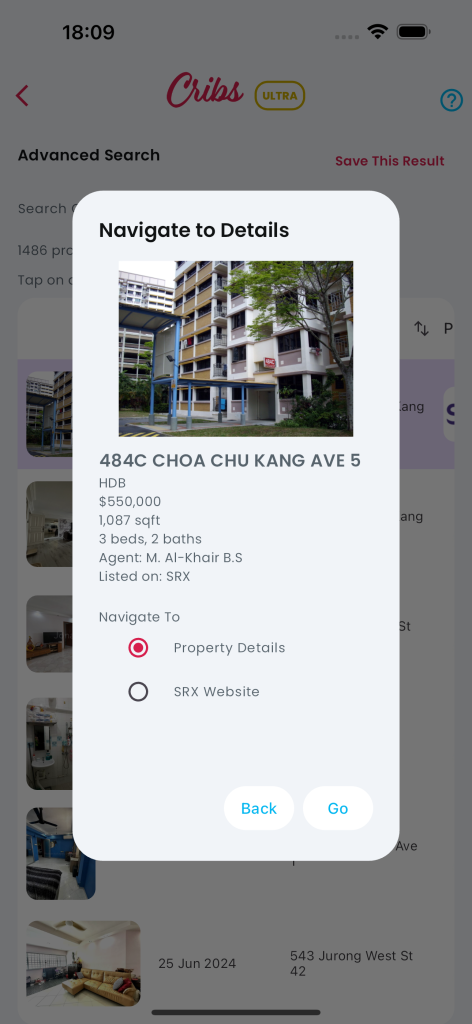 View Listings Result